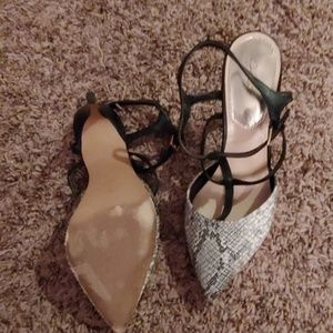 Jacquelyn Smith snake skin shoes